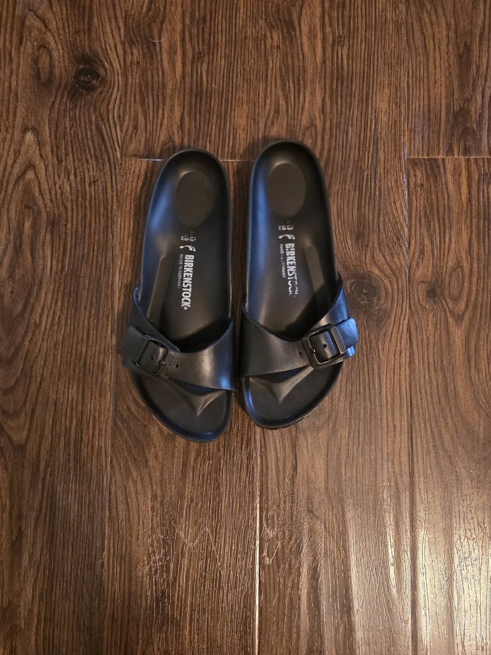 Birkenstock Black Madrid EVA Slide Sandals